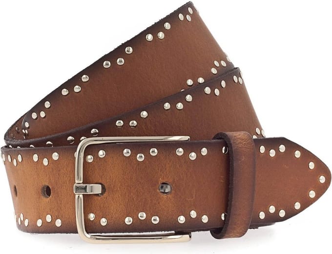 Vanzetti Leren riem 35mm Leather Belt W110 Cognac bruine
