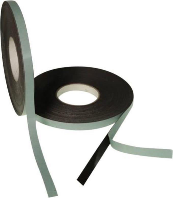 Inwell Zelfklevend Magneetband 12,5mm op rol van 5 meter