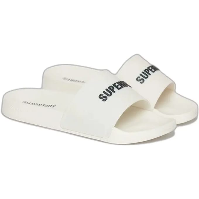 Superdry - Badslippers met logo - Heren - Slippers