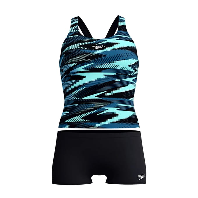 Dames zwempak uit 1 stuk Speedo End+ Hyperboom Tankini