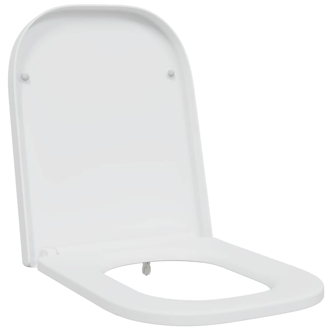 vidaXL - Toiletbril - Wit - 47,5 - x - 35 - x - 3,6 - cm - Duroplast