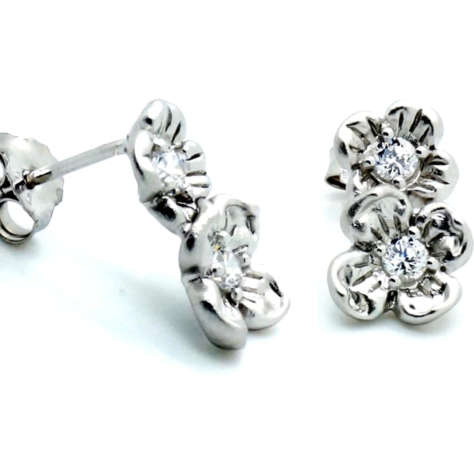 Orphelia Dames 925 Sterling Zilveren Stud Oorbellen - Zilver ZO-6018