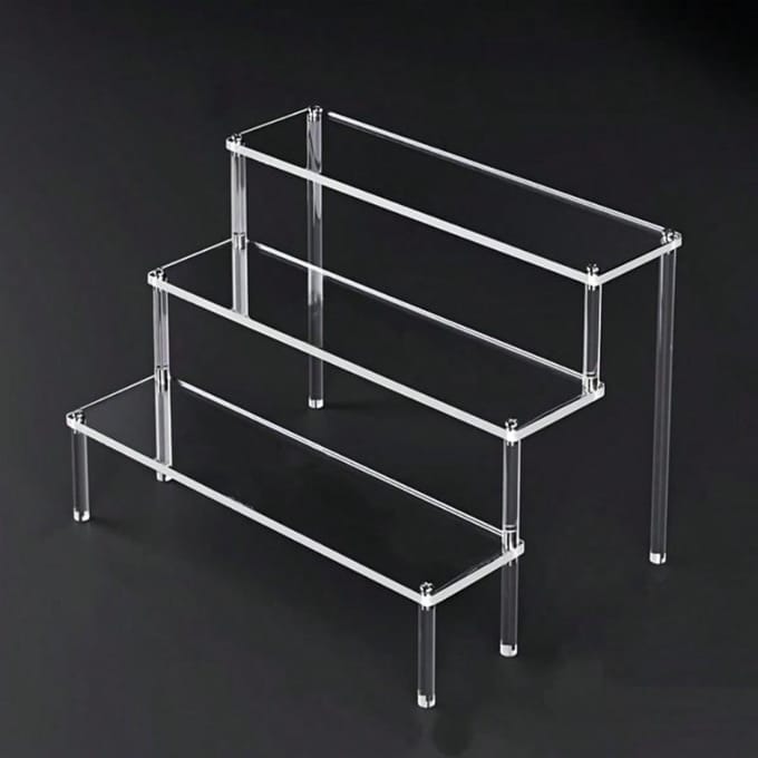 1 Set Acryl Dessert Display Stand, Cupcake Stand, Snack Stand, Buffet Dessert Tafel, Verjaardagsfeest, Bruiloft Tafelblad Display 3 Layers veelkleurig