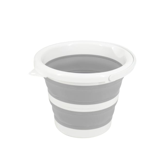 Michelino opvouwbare emmer 5 liter grijs - schoonmaak accessoire.