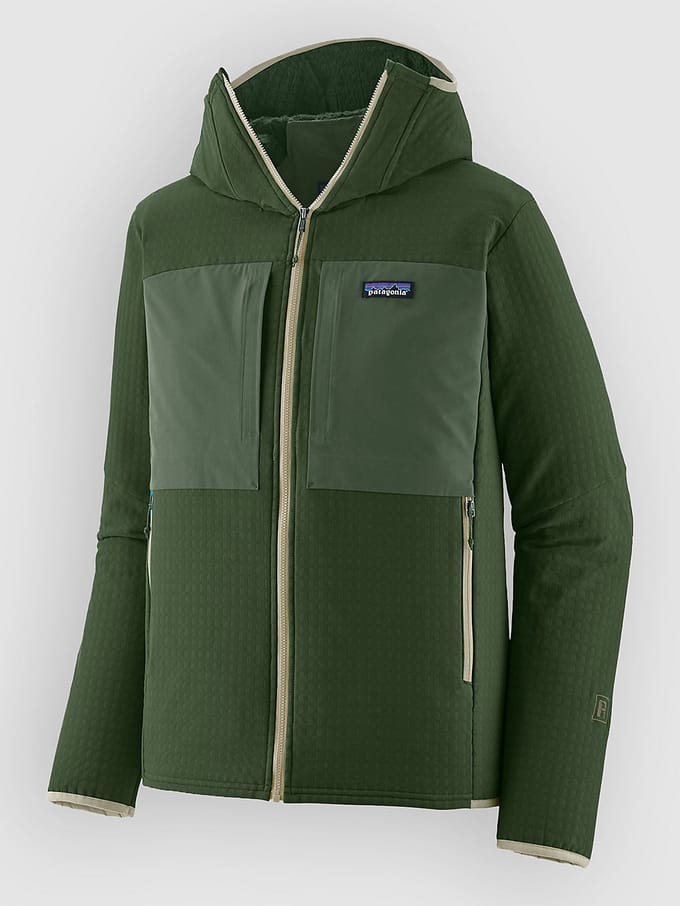 Patagonia R2 Techface Hoody Jas groen