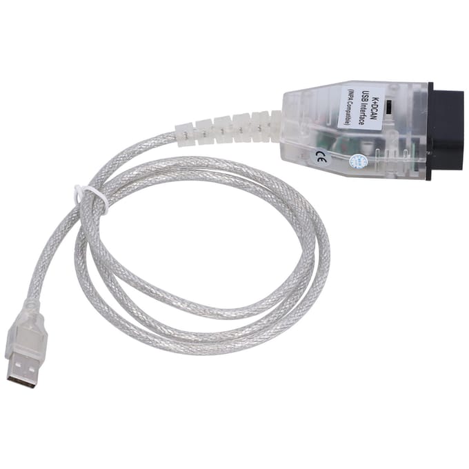 1224V OBD Kabeladapter met Schakelaar voor K+CAN K+DCAN Auto Auto Foutdiagnose Tool gray
