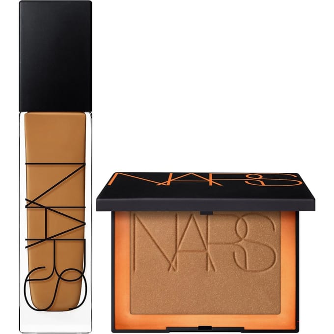 NARS Natural Longwear Foundation 30ml and NARS Blush Orgasm 4.8g Bundle (Various Shades) - Macao