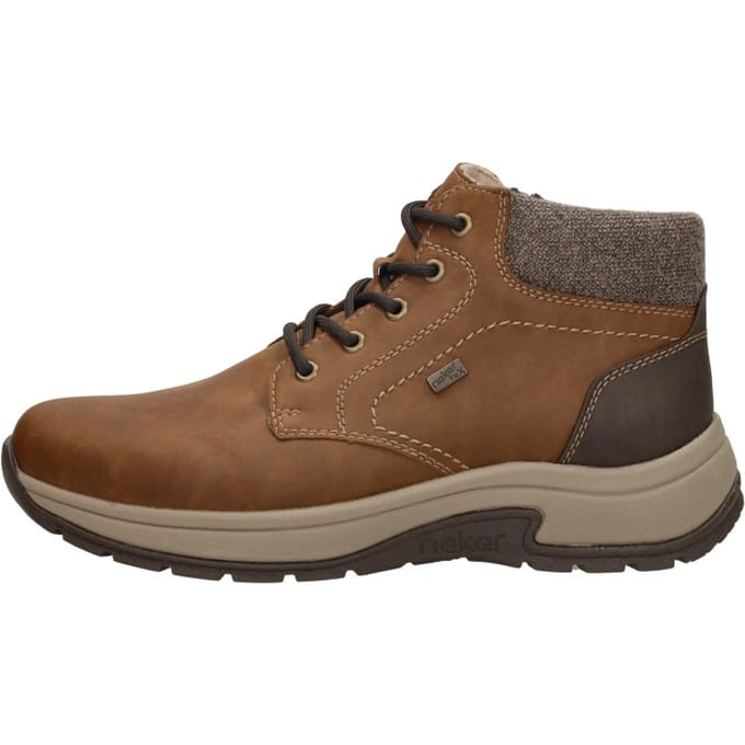 Rieker Veterboots bruin Leer - Maat 44
