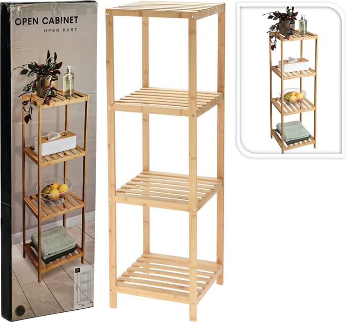 Relaxwonen - Opbergrek - Badkamerrek - Bamboe - 4 laags