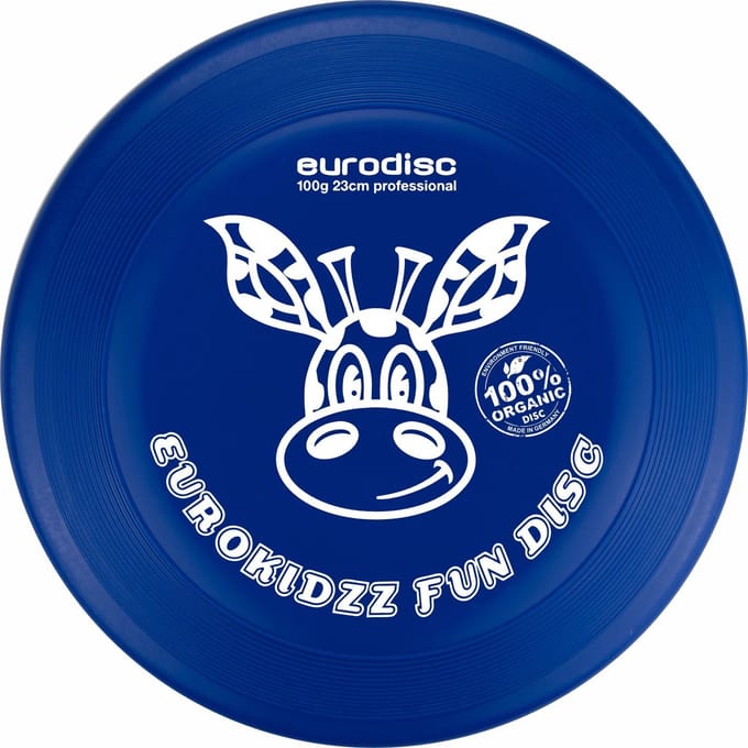 Kinderfrisbee Eurodisc Kidzz Giraffe 100 gr Dark blue ED0100DBGF Blauw 23 cm