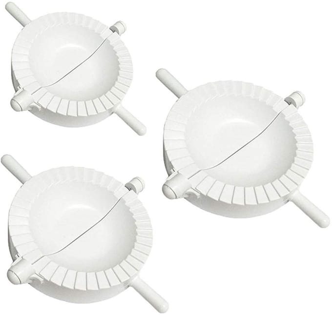 Famanu – Set van 3 dumpling en ravioli deegpersen voor gebak en hartige vullingen