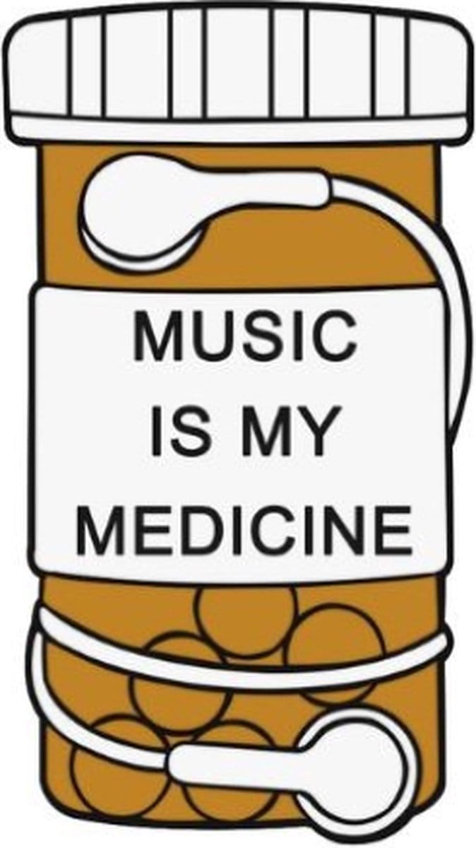Pin Broche - enamel pin - kledingspeld - Medicine music