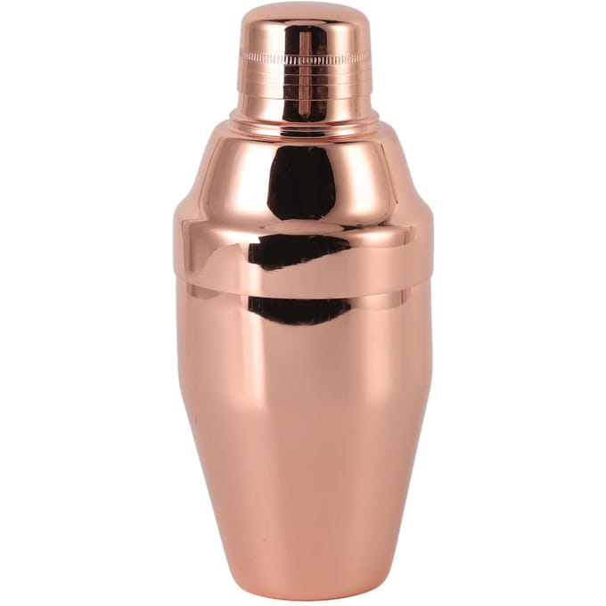 Shaker à cocktail en acier inoxydable 304 Shaker de bar pour kit de barman à domicile pour boissons mélangées 350ml beige