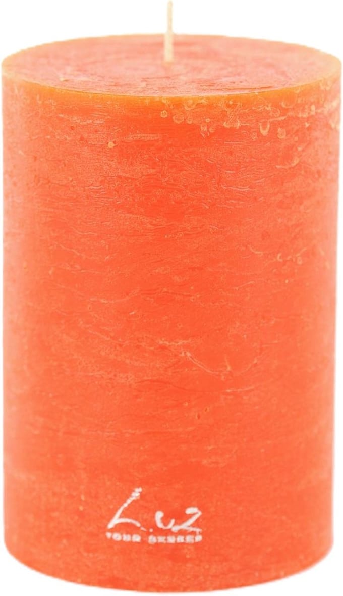Rasteli Luz Your Kaars Cilinder Oranje D 9 cm H 13 cm