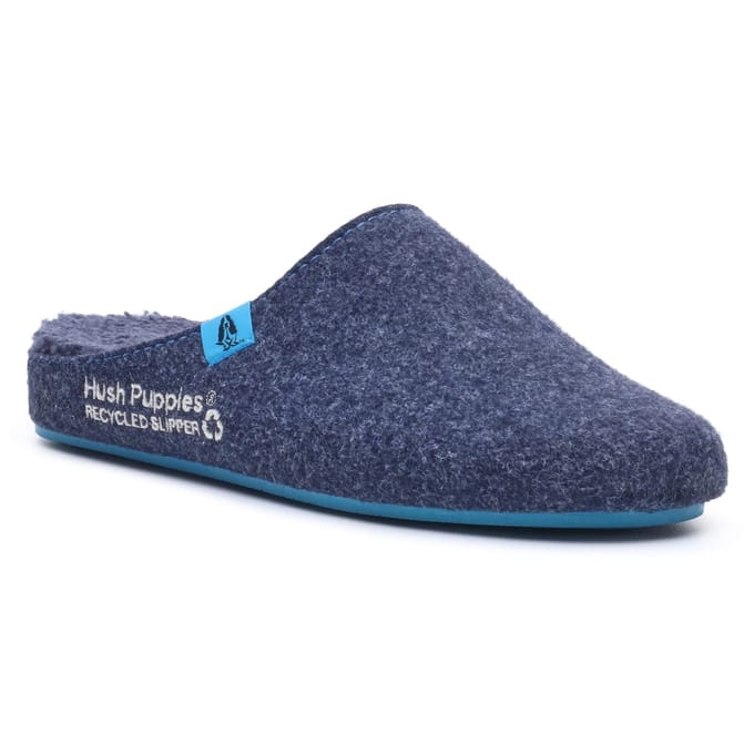 Hush Puppies De Goede Polyester Heren Navy Blauwe Slippers