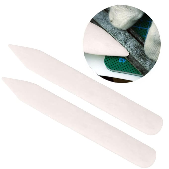2 Pièces Plioir Manuel Universel pour Papier Carte Outil de Rainage Artisanat DIY white