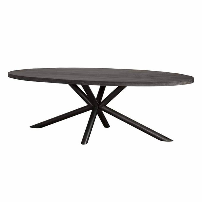 Tower Living - Selva eettafel ovaal - 220 cm - zwart