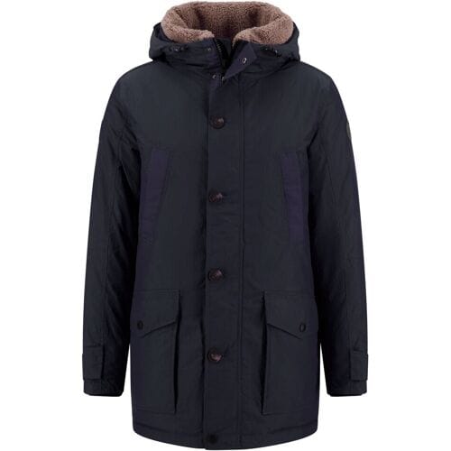 Fynch-Hatton Jack Parka Water Repellent Detachable Hood Dark Navy / male