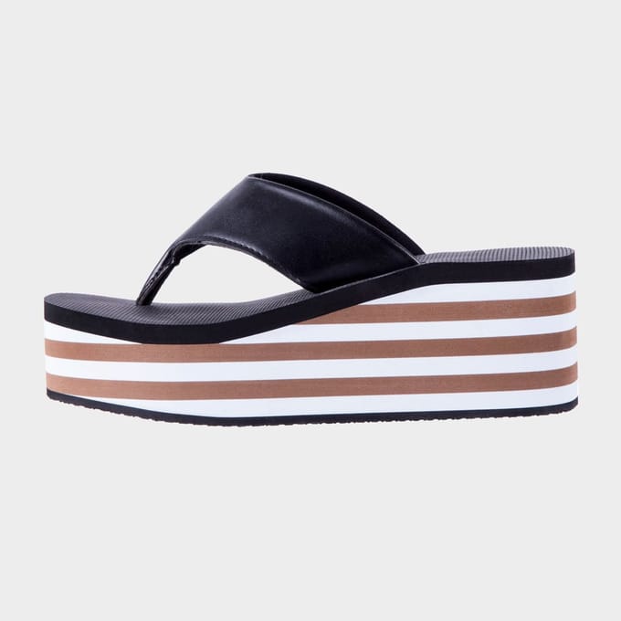 Originele teenslipper in taupe