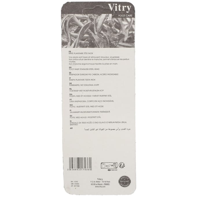 Vitry R74 Rasp Voetzool Credo 1 Vijl