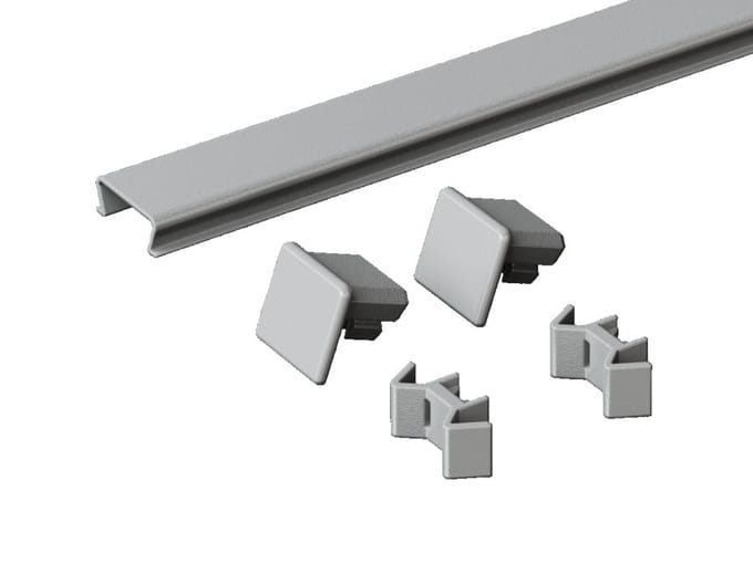 Rittal TS 400mm Top Baying Afdekking Grijs RAL7035 - 8800845