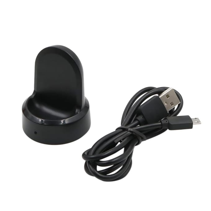Support de chargement sans fil pour montre connectée compatible avec Sam-sung Gear S-3 Frontier Gear black