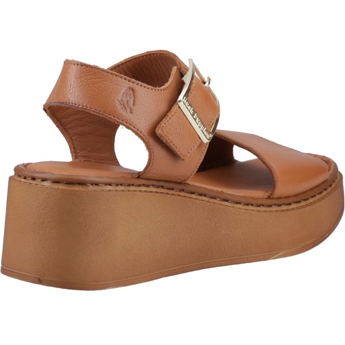 Hush Puppies Beatrix Wedge Leren Damessandalen