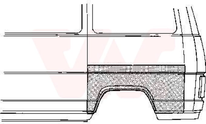 Van Wezel - ACHTER SCHERM VOOR CITROEN C25 1982-1994 ARC783547VWAN