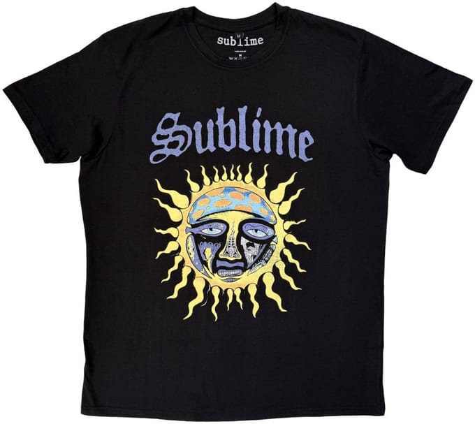 Sublime - Sun Logo Heren Tshirt - S - Zwart