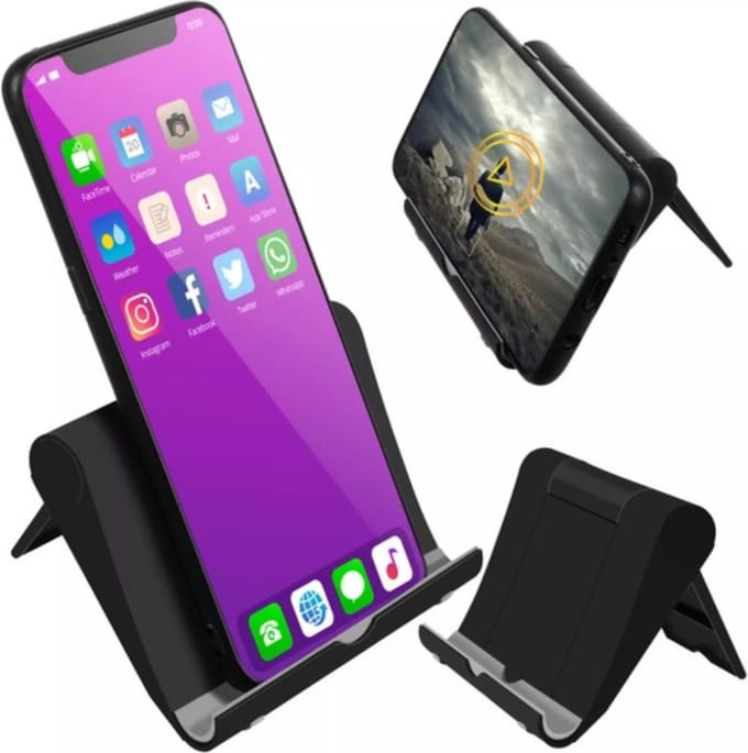 Izoxis Universele Telefoonhouder - Compact en Verstelbaar voor Alle Smartphones