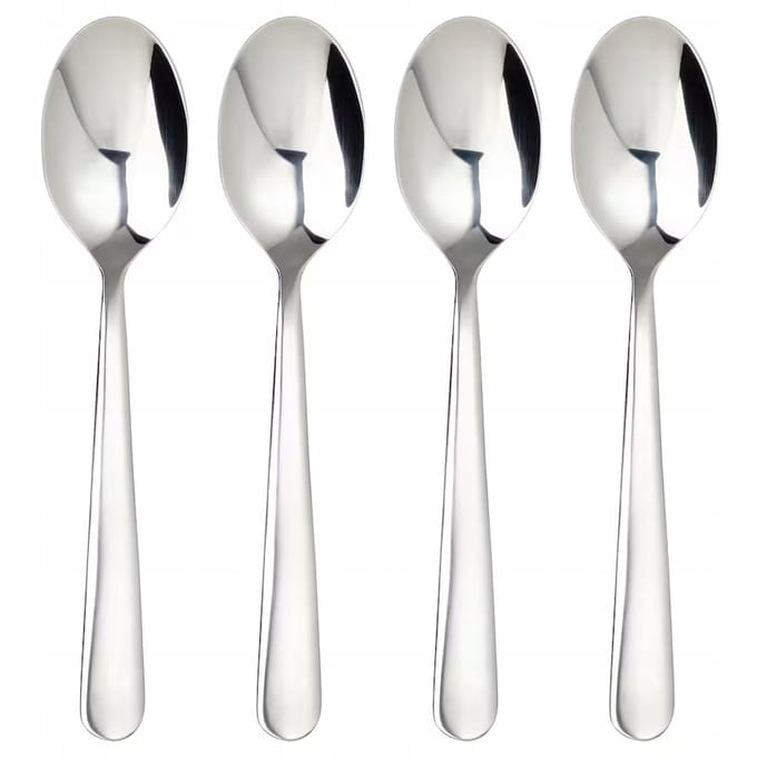 IKEA MARTORP Theelepels RVS - Set van 4 stuks, 14 cm