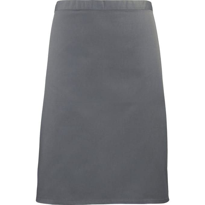 Premier Dames/Dames Mid-Length Apron (Pakket van 2) (Staal)