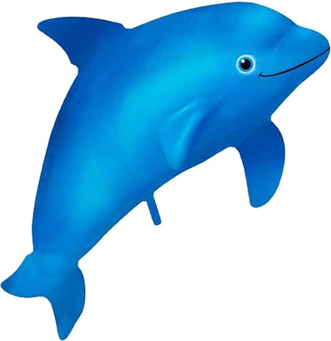 Folat - Folieballon XL Dolfijn Blauw 99 cm