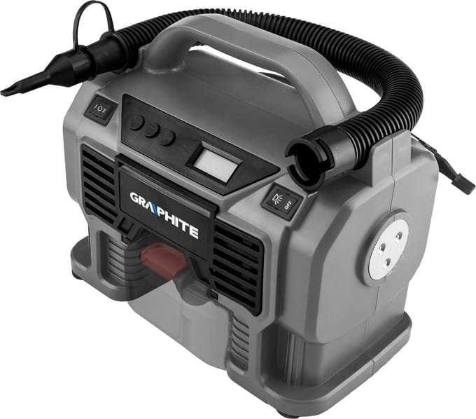Graphite Energy+ - Accu Compressor - 18V - Zonder Accu - Inclusief Toebehoren