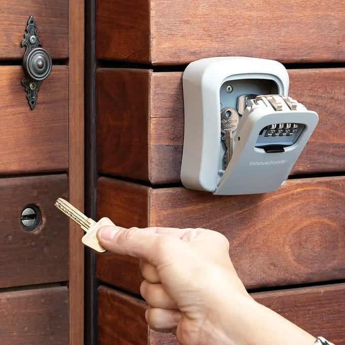 Coffre-fort pour Clés - LorK - InnovaGoods - Aluminium Zinc - Résistant à l'eau - Multifonction