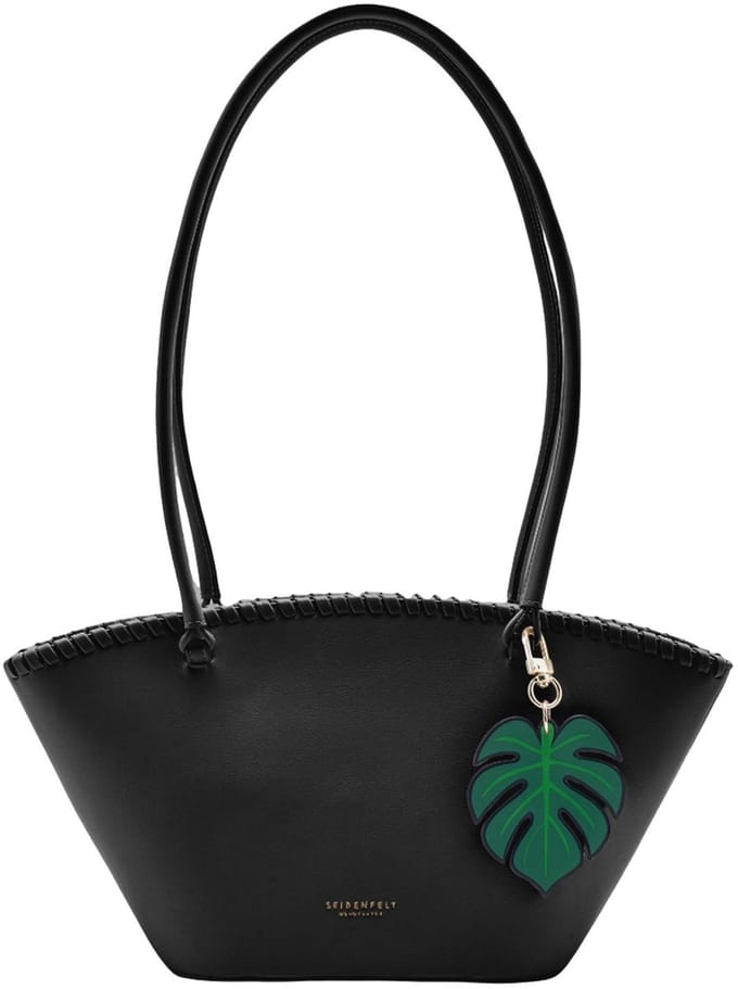 SEIDENFELT MANUFAKTUR schoudertas Liljendal Shoulder Bag Black zwart