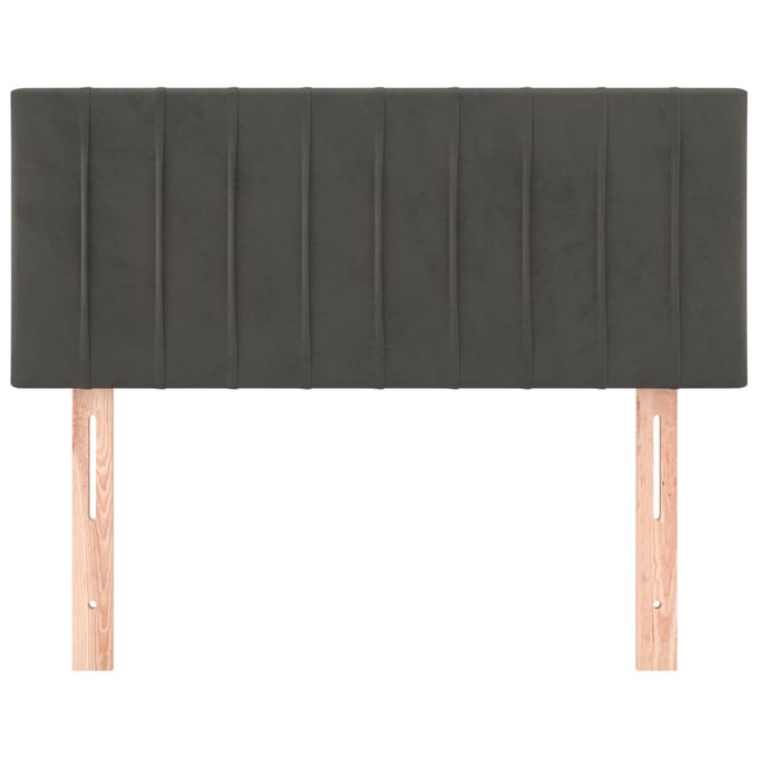 vidaXL - Hoofdbord - 80x5x78/88 - cm - fluweel - donkergrijs