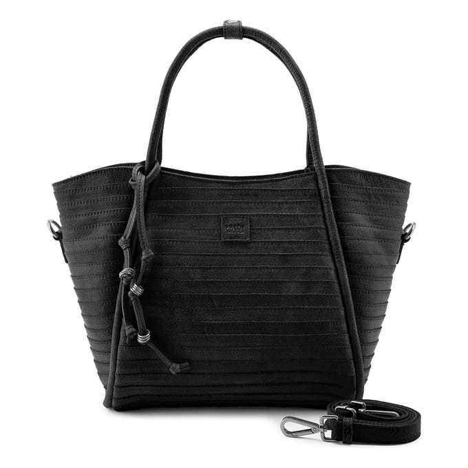 FREDsBRUDER Leren handtas schoudertas All In Layer Handbag Black zwart
