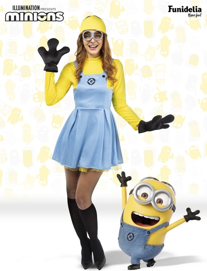 FUNIDELIA Minions Dave Kostuum voor vrouwen - Maat: XL - Geel