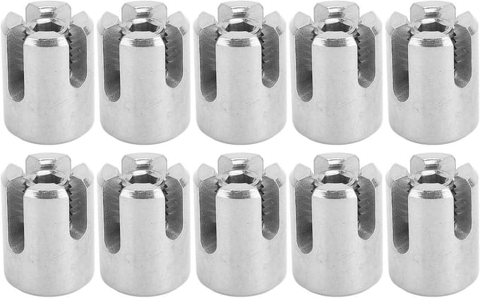 Allecto - Stainless Steel Kabelrail Klemmen - Set van 10 Stuks, M10