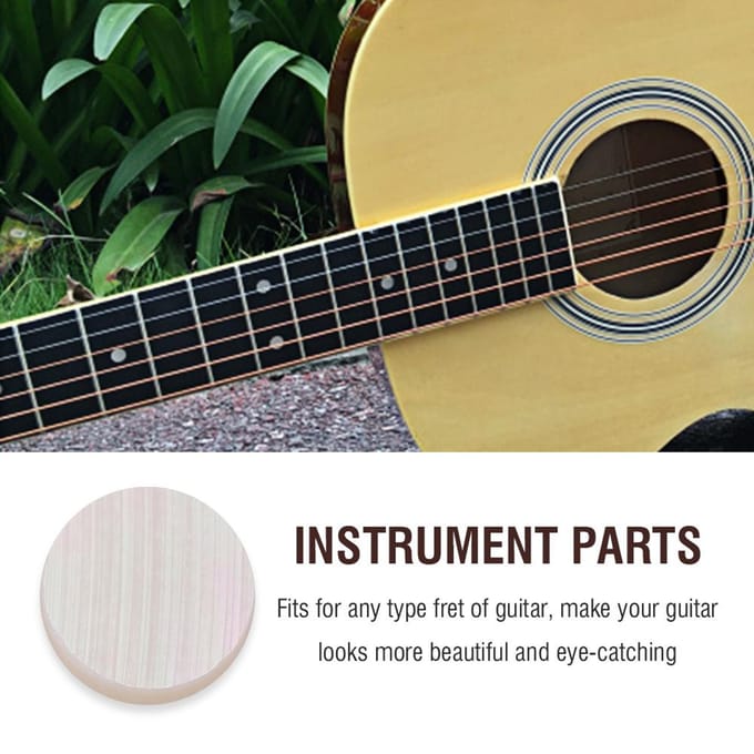 12 stuks Fretboard 6 mm Inlegstippen Markeringen voor Gitaar Ukulele Bas Mandoline Banjo Decoratie gray