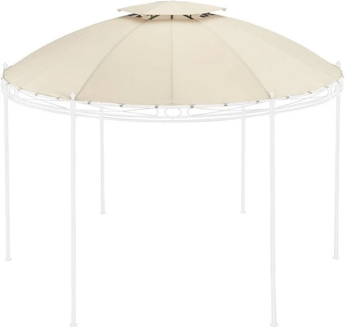 El Jardin - Waterdicht dak - Rond - 350 cm paviljoen Beige
