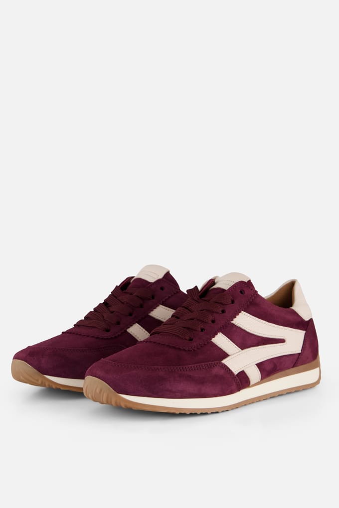 Gabor Sneakers bordeauxrood Suède - Maat 8,5