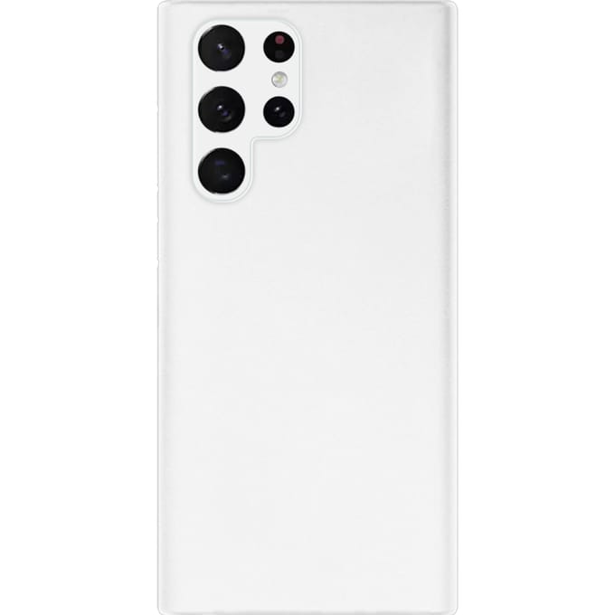 Samsung Galaxy S22 Ultra Siliconen Back Cover - Wit