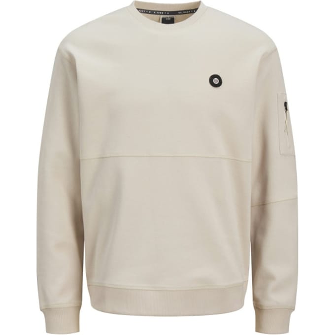Jack & Jones Jcojoe sweat crew neck smu off-white