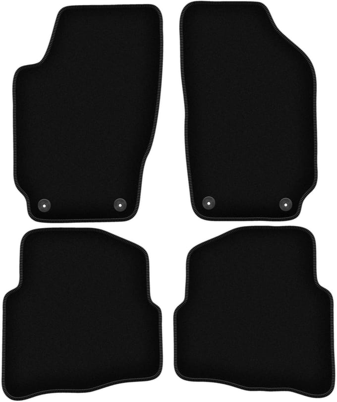 BASIC zwarte veloursmatten voor: Skoda Fabia I hatchback, sedan, stationwagen (1999-2007)
