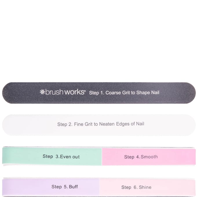 brushworks 6 Way Shape &amp; Shine Buffer 1 st
