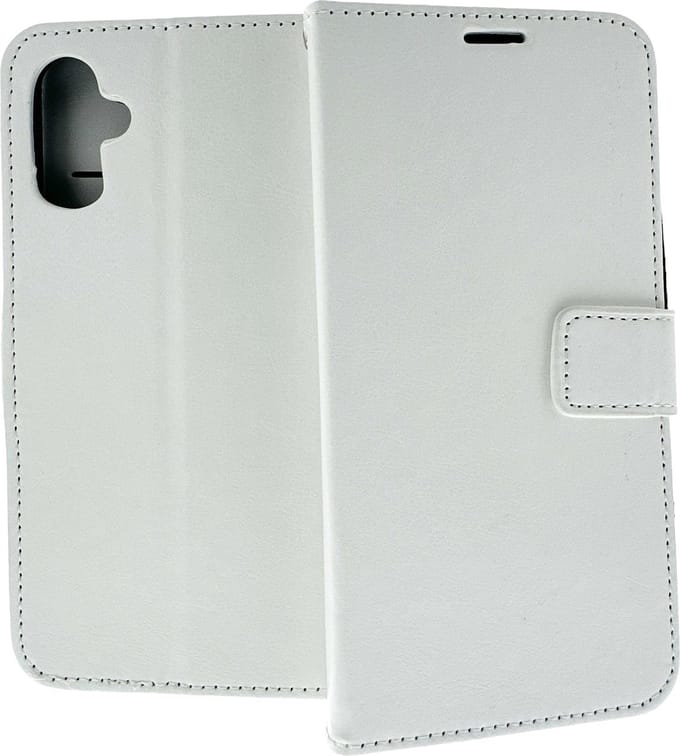 Bookcase Geschikt voor: Apple iPhone 16 Plus - Wit - portemonnee hoesje - ZT Accessoires