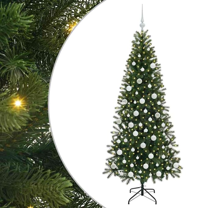 vidaXL - Kunstkerstboom - Groen - 180 - cm - PE - en - PVC