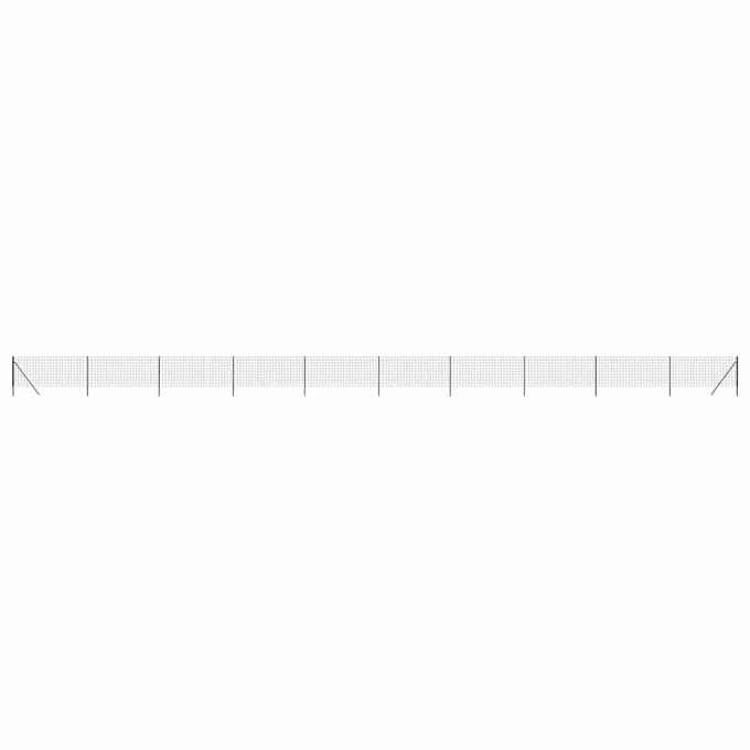 vidaXL - Draadgaashek - 1x25 - m - gegalvaniseerd - staal - antracietkleur